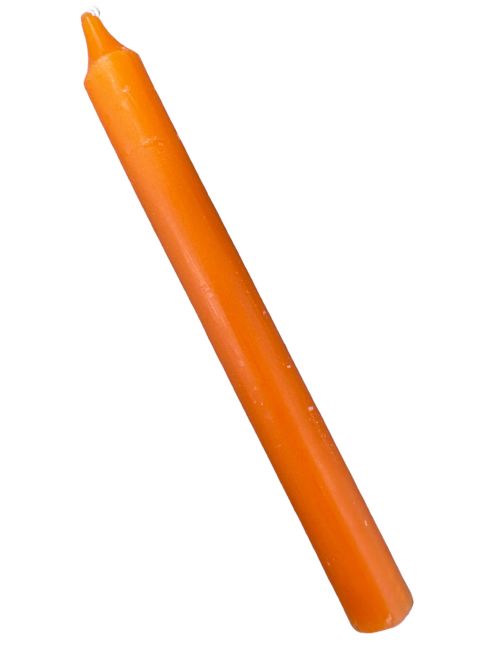Velas Goloka Teñidas Masa Naranja 13cm 20uds