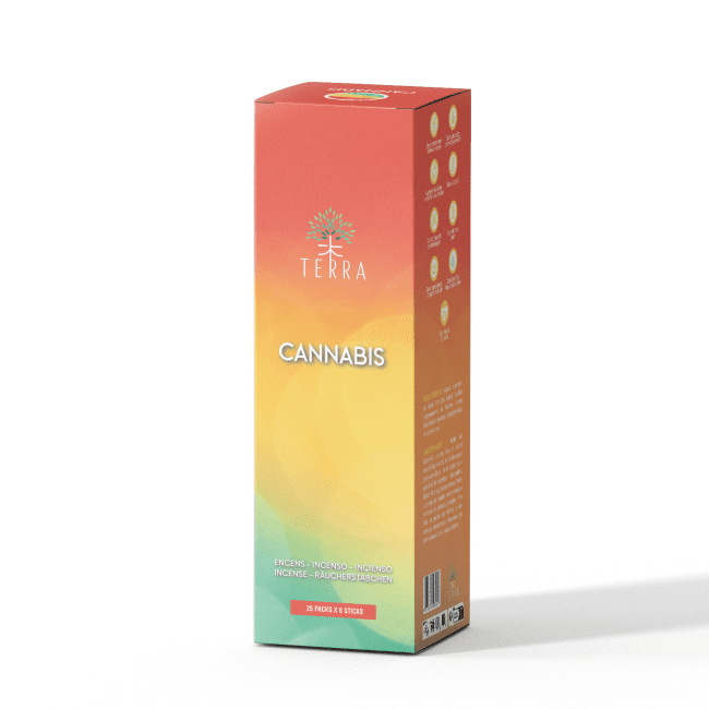 incienso en Incienso TERRA Canabis sin carbón 12grs