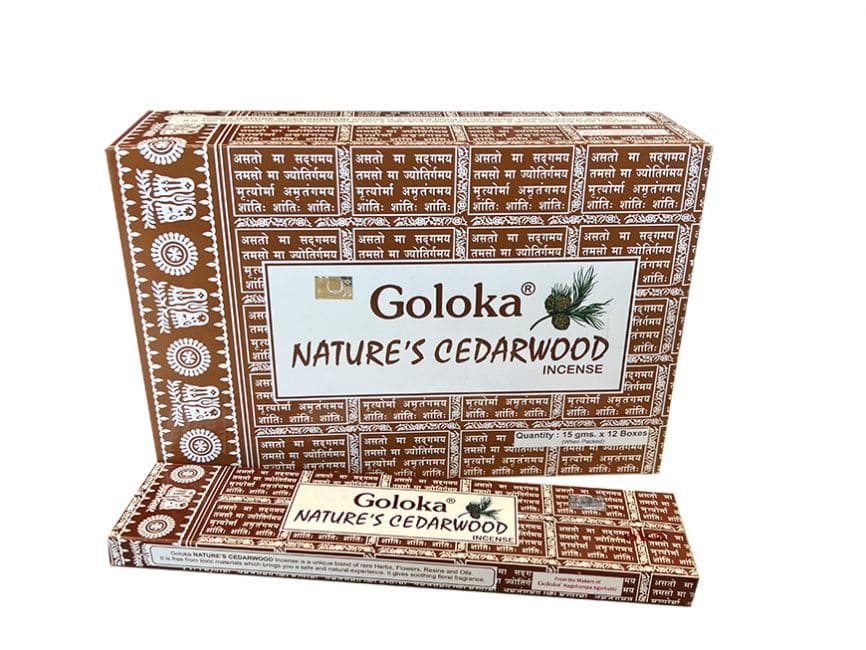 Incienso Goloka Nature's Cedro 15g