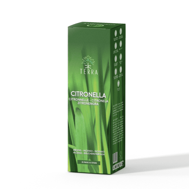 TERRA Incienso Citronella sin carbón 12grs