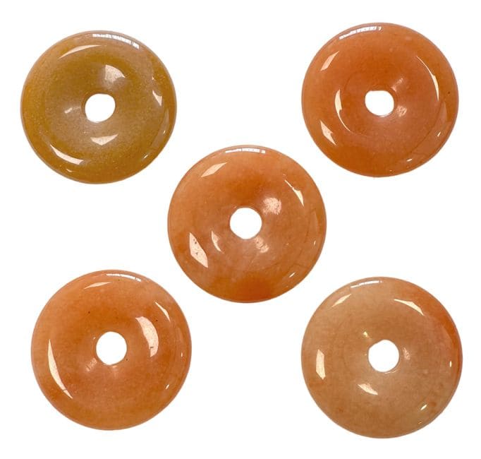 Rosquilla Aventurina Naranja A 3cm x5