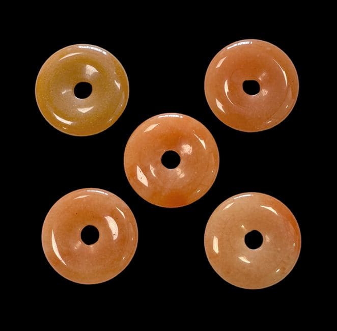 Rosquilla Aventurina Naranja A 3cm x5