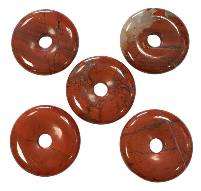 Rosquilla Jaspe Rojo 3cm x5