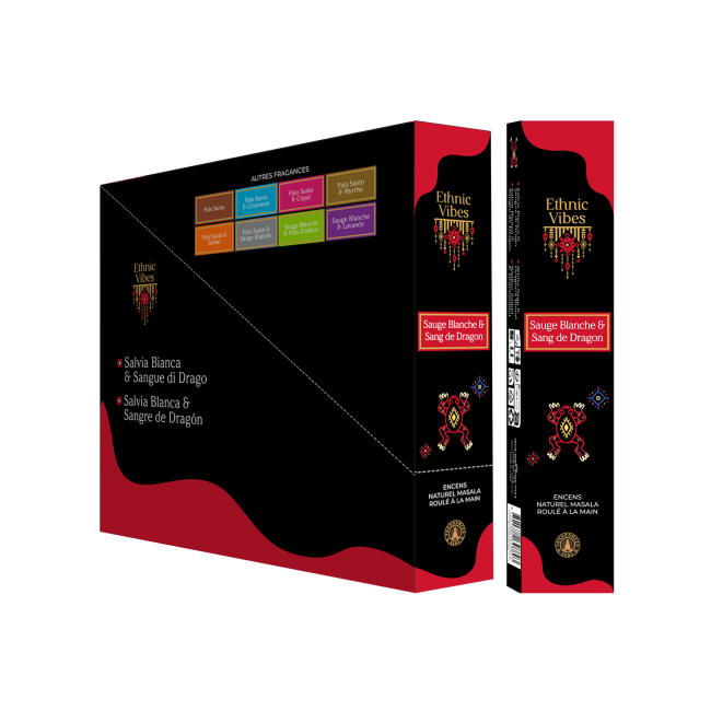 Incienso Fragrances & Sens Ethnic Vibes Salvia Blanca & Sangre de dragón masala 15g