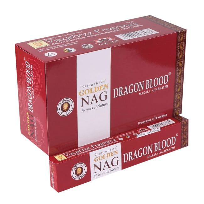 Incienso Vijayshree Golden Nag Sangre de Dragón 15g