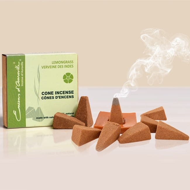 incienso en Auroville Lemon Grass Incienso 5x10 Conos|es