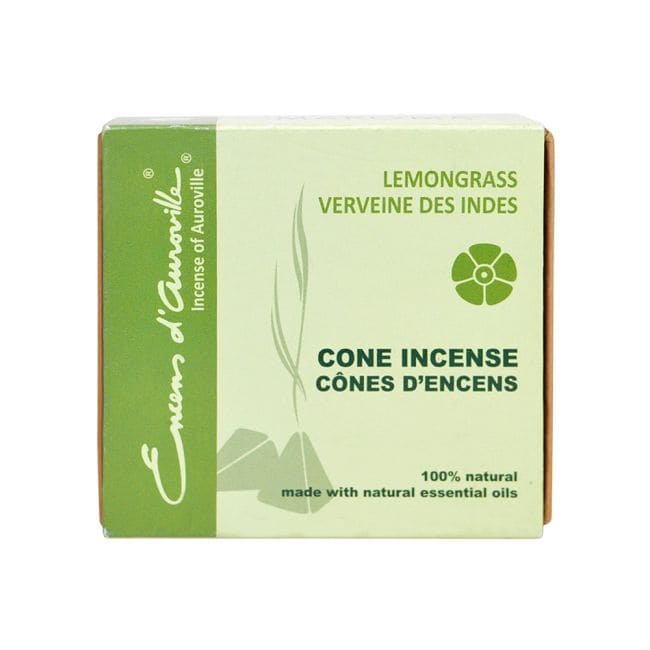 incienso en Auroville Lemon Grass Incienso 5x10 Conos