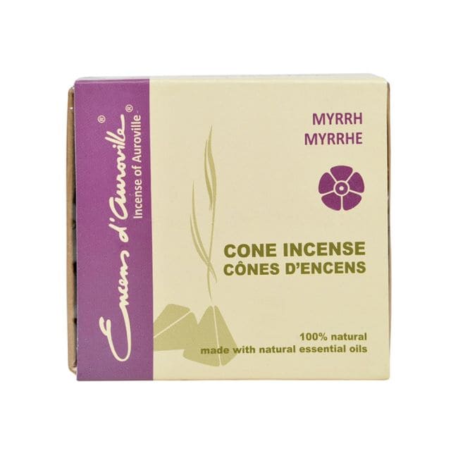 incienso en Auroville Mirra Incienso 5x10 Conos