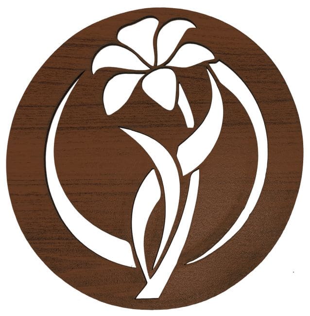 Panel magnético de madera Flor