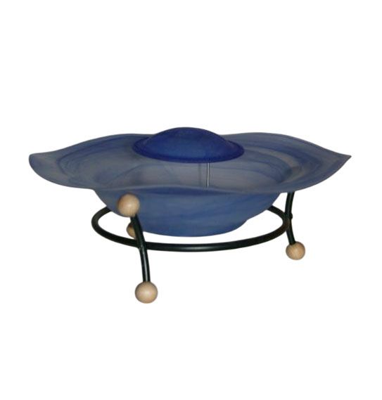 Jarrón Cascade, fuente de niebla azul, 42 cm