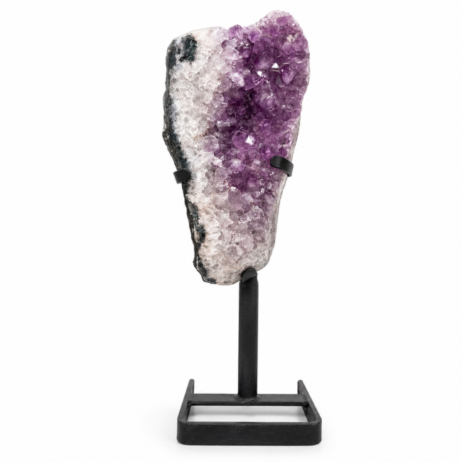 Geoda de amatista brasileña A sobre una base, 7,2 kg