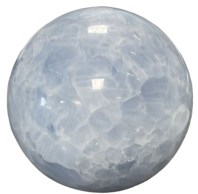 Esfera Calcita Azul Pulida 1.322k