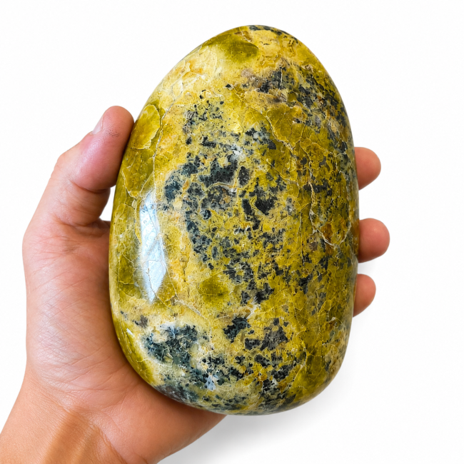 Bloque de ópalo verde pulido, 1,300 kg