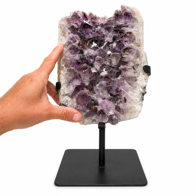 incienso en Geoda de amatista brasileña A sobre una base, 5,1 kg|es