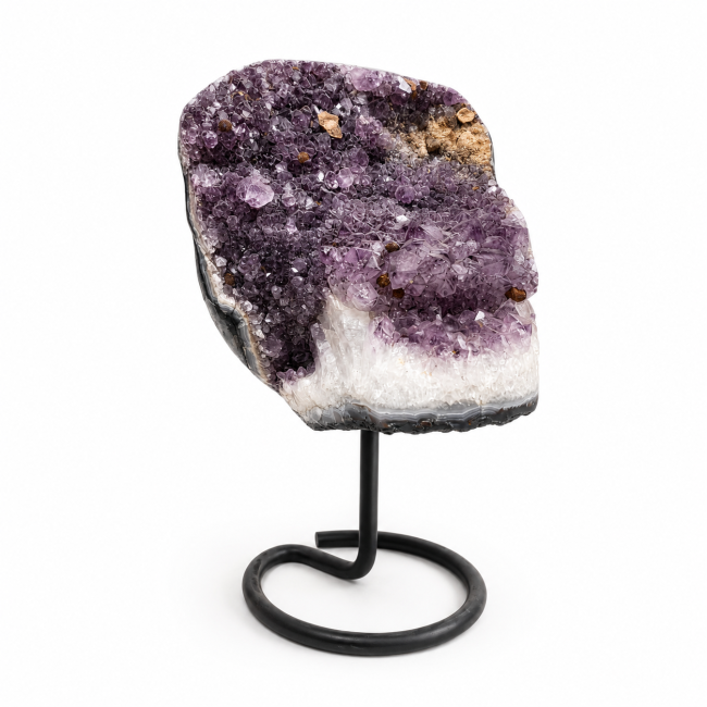 Geoda de amatista brasileña A sobre una base, 5,4 kg