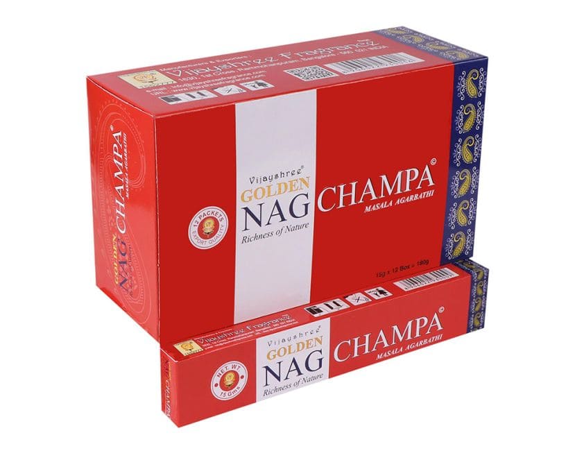 Incienso Vijayshree Golden Nag Champa 15g