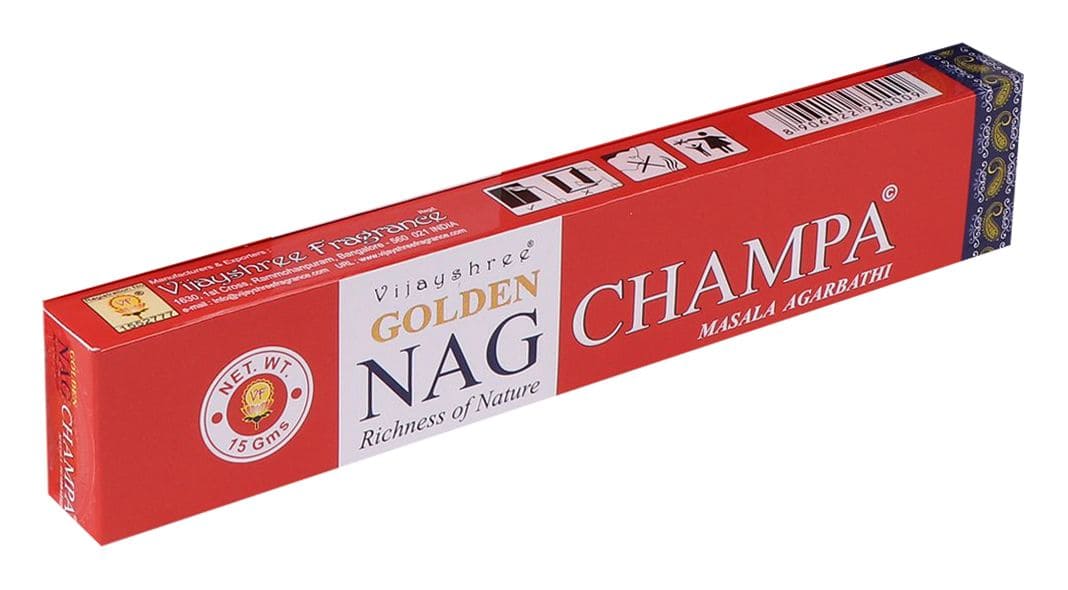 Incienso Vijayshree Golden Nag Champa 15g