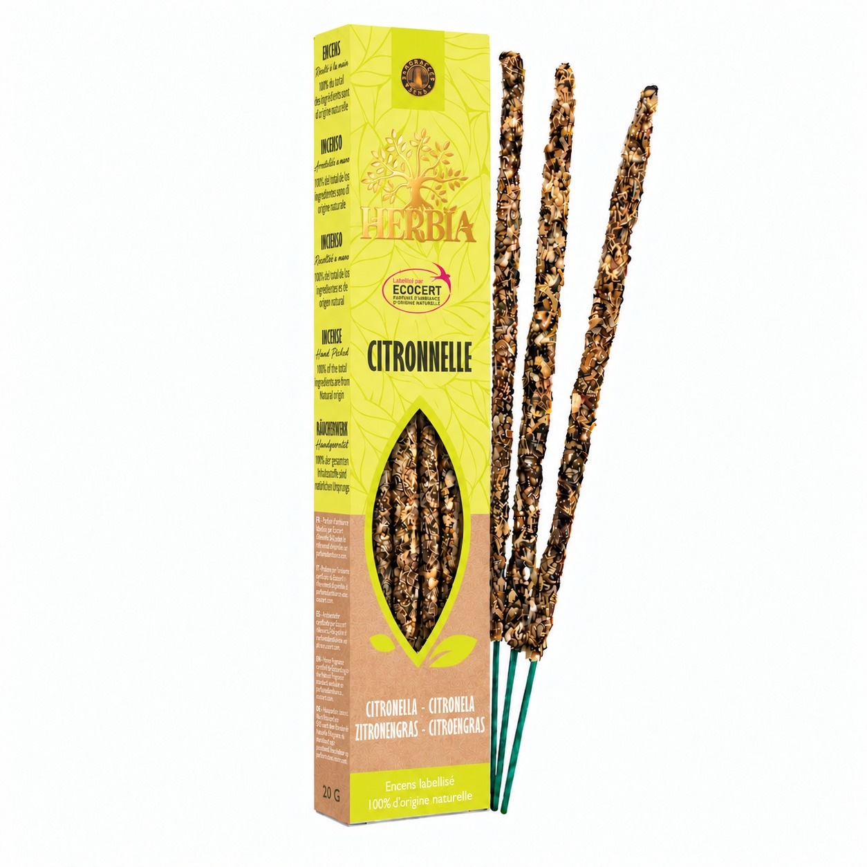 incienso en Incienso Smudge Ecocert Herbia Citronela 20g
