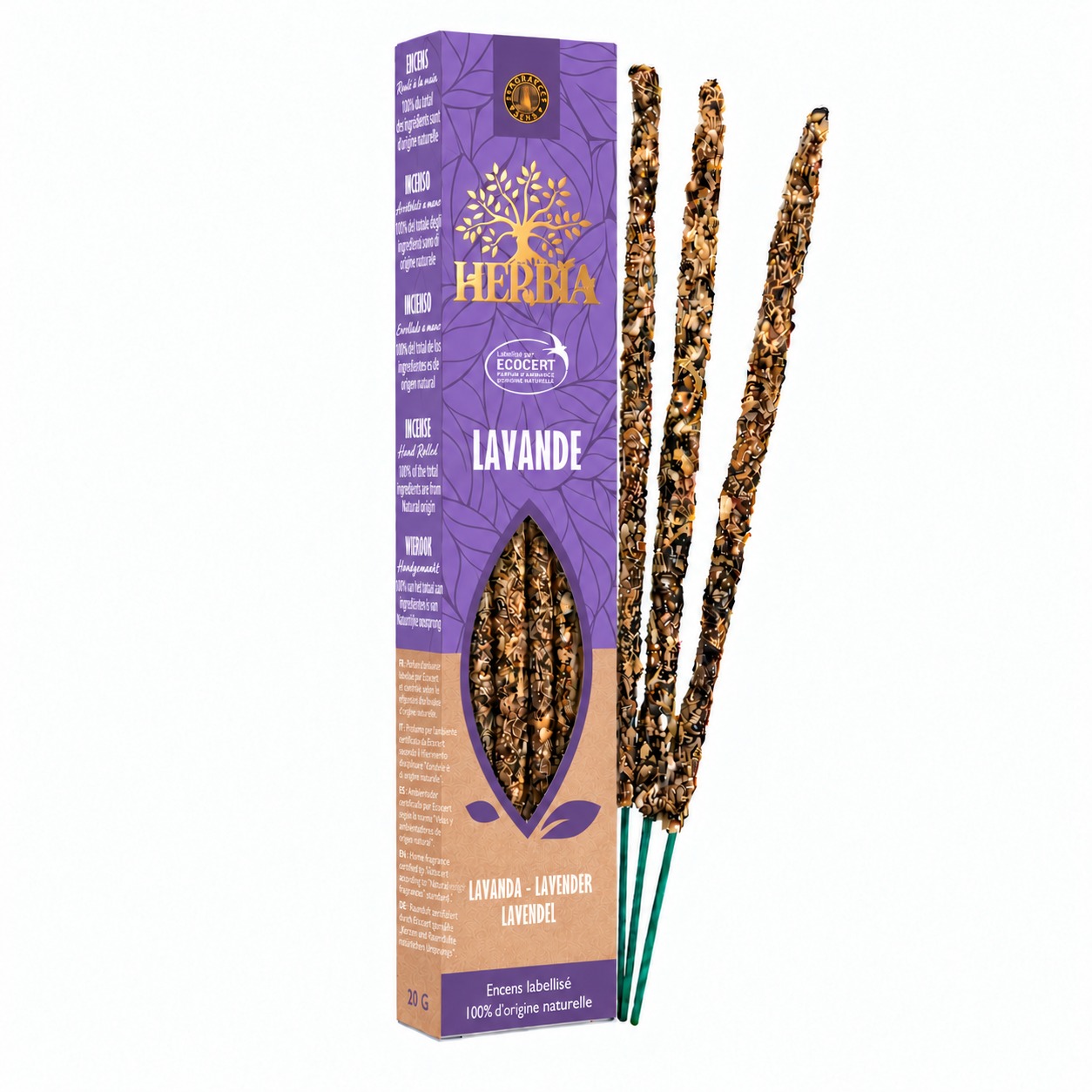 incienso en Incienso Smudge Ecocert Herbia Lavanda 20g