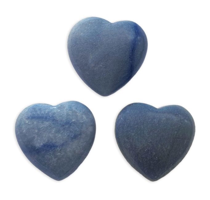 Aventurina Azul Corazon A 30mm x 3