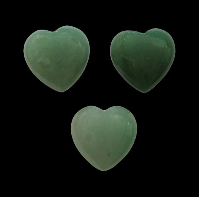 Aventurina Verde Corazon A 30mm x 3