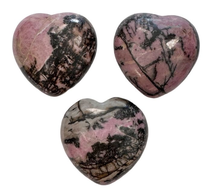 Rodonita Corazón 30mm x3