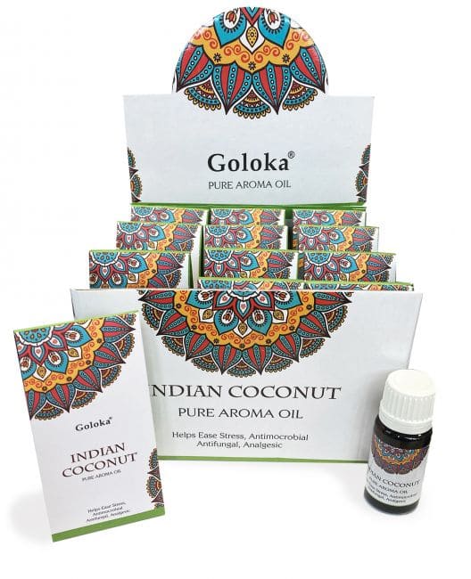 Aceite de fragancia Goloka de coco 10 ml x 12