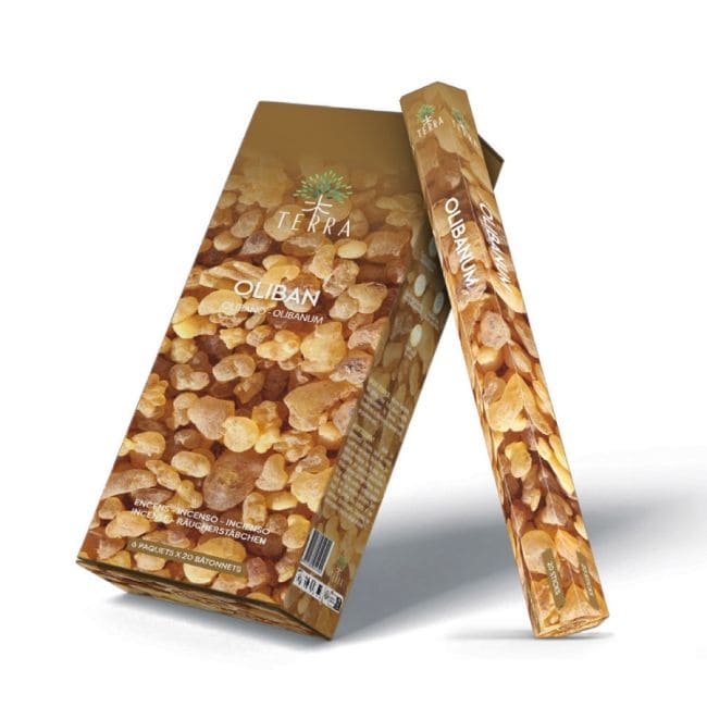 incienso en Incienso Terra olibano hexa sin carbón 30grs