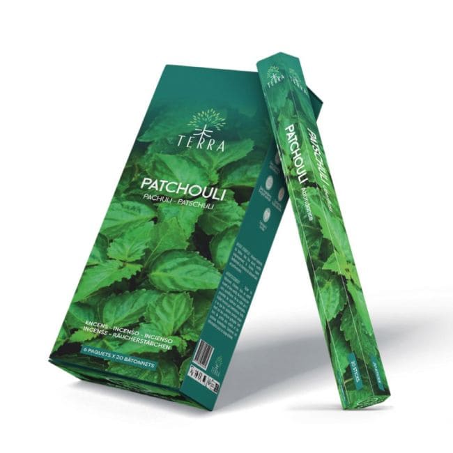 incienso en Incienso Terra pachulí hexa sin carbón 30grs