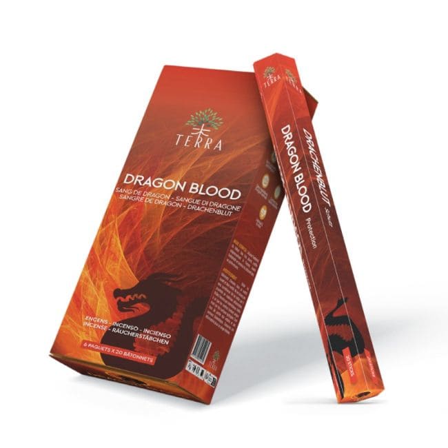 incienso en Incienso Terra Sangre de Dragón hexa sin carbón