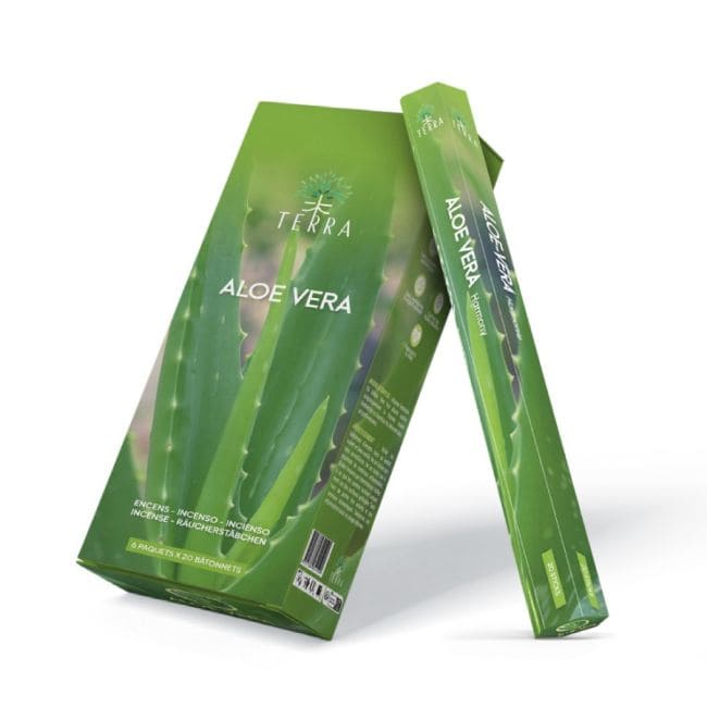 incienso en Incienso Terra Aloe vera hexa sin carbón 30grs