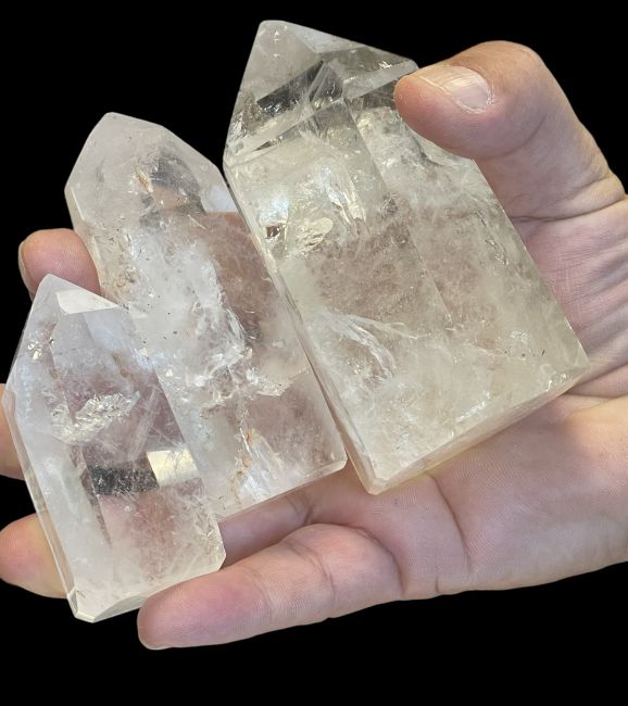 Prismas de cristal de roca de Madagascar - 5 piezas 1.464 k
