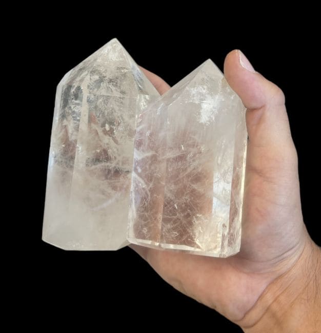 Prismas de cristal de roca de Madagascar - 5 piezas 1.697 k