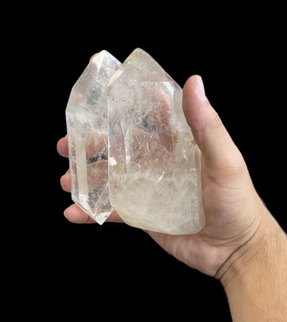 Prismas de cristal de roca de Madagascar - 9 piezas 1.700k
