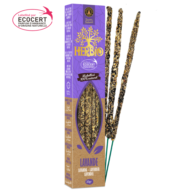incienso en Incienso Difuminado Ecocert Herbio Lavanda 20g