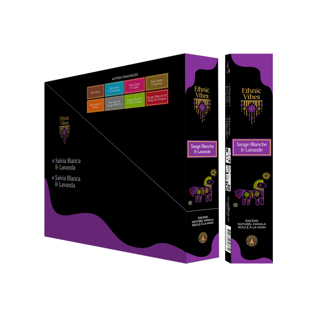 Incienso Fragrances & Sens Ethnic Vibes Salvia Blanca & Lavanda masala 15g
