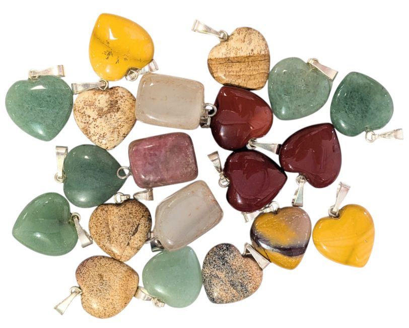 incienso en Conjunto único de 20 colgantes de piedra natural.