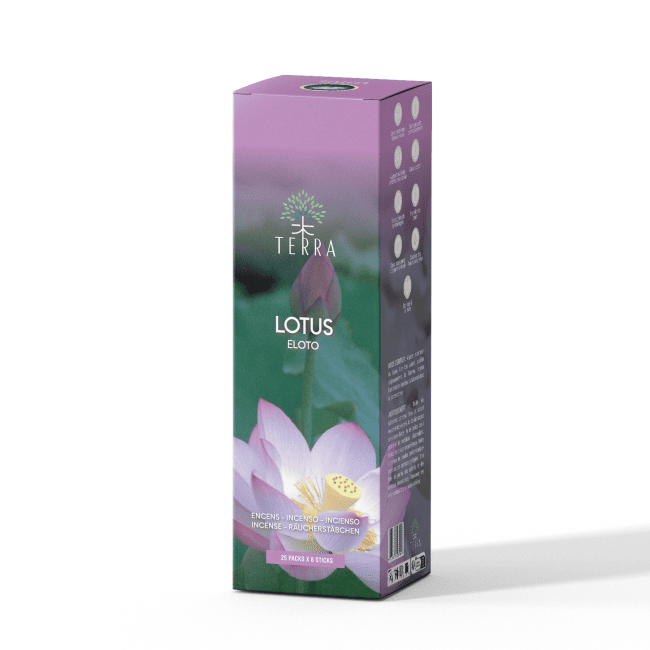 Incienso Terra Lotus sin carbón 12grs