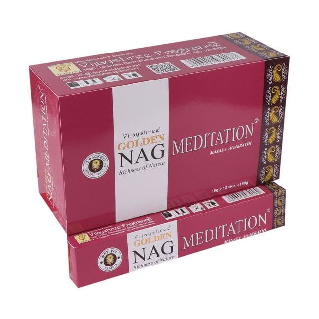 Incienso Vijayshree Golden Nag Meditation 15g