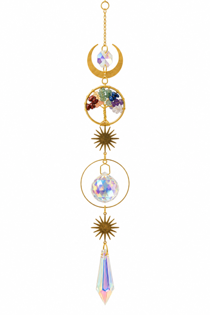 incienso en Atrapasol Árbol de la Vida 7 Chakras