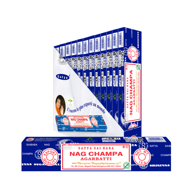 Incienso Satya Sai Baba Nag Champa 15g 2026