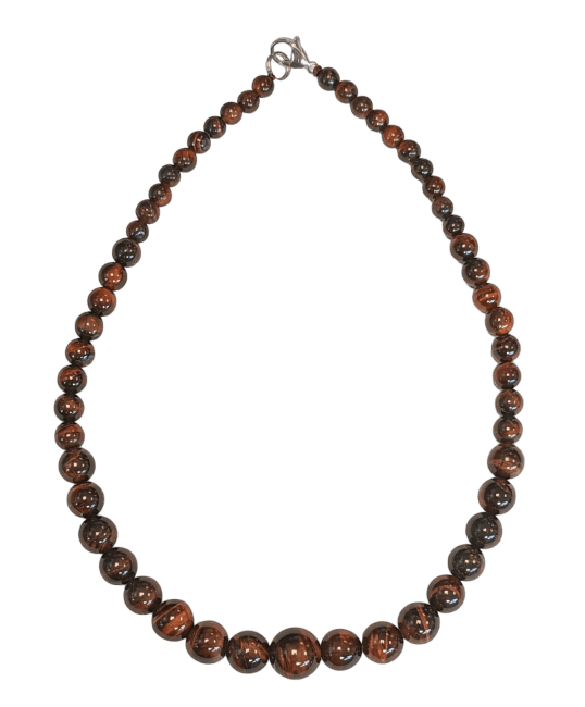 Collar Ojo de Toro Cuentas Gotas 6-14mm 45cm