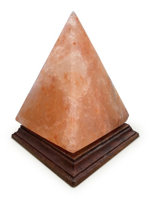 Lámpara piramidal de sal del Himalaya