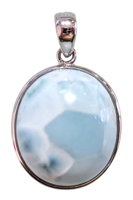 Colgante de larimar en plata de ley 925 AA 2,31 g