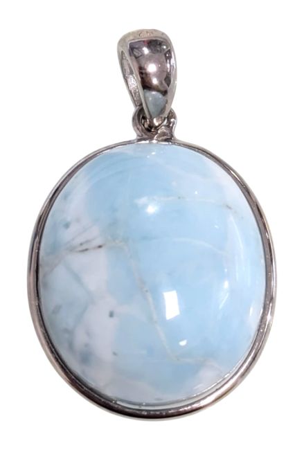 Colgante de Larimar AA en plata de ley 925 de 2,25 g