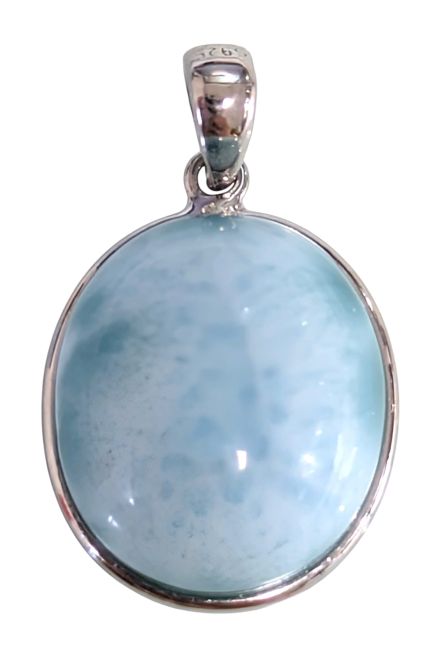 Colgante de Larimar AA en plata de ley 925 de 2,32 g