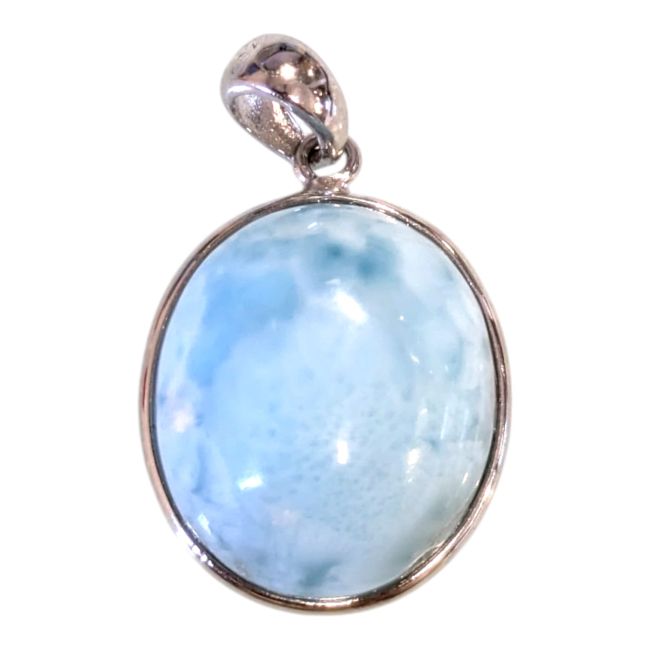 Colgante de Larimar AA en plata de ley 925 de 2,25 g