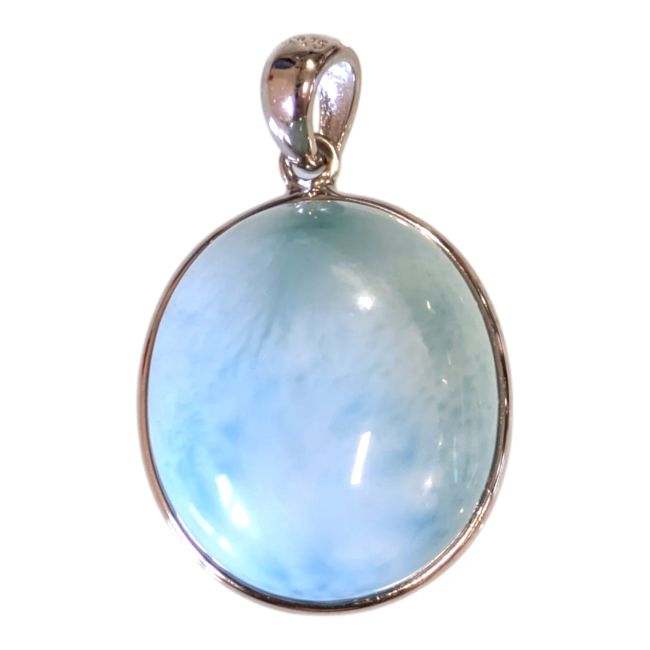 Colgante de larimar en plata de ley 925 AA 2,83 g