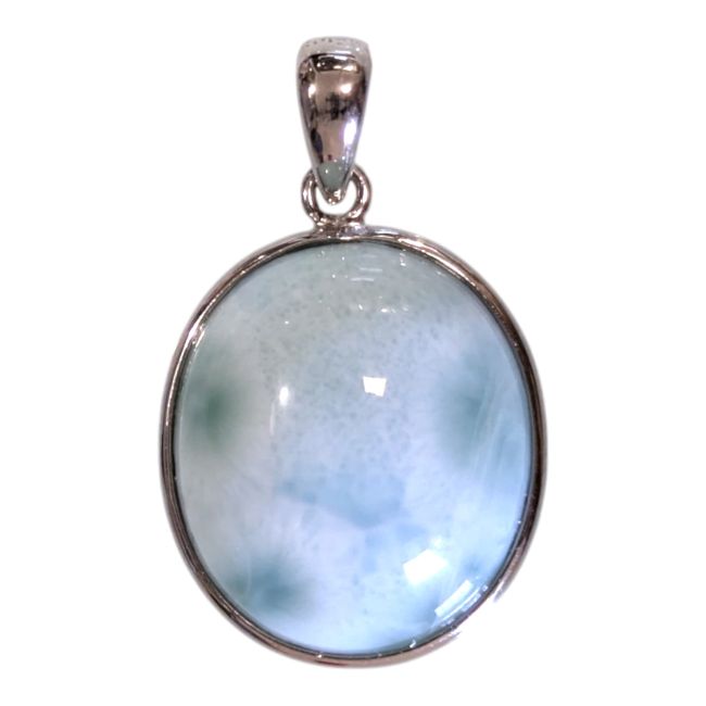 Colgante de Larimar AA en plata 925 de 1,73 g