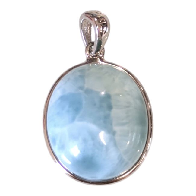 Colgante de Larimar AA en plata 925 de 2,43 g